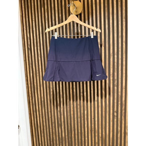 Nike Tennis Skirt Athletic Activewear Performance Layered Black - Picture 1 of 3